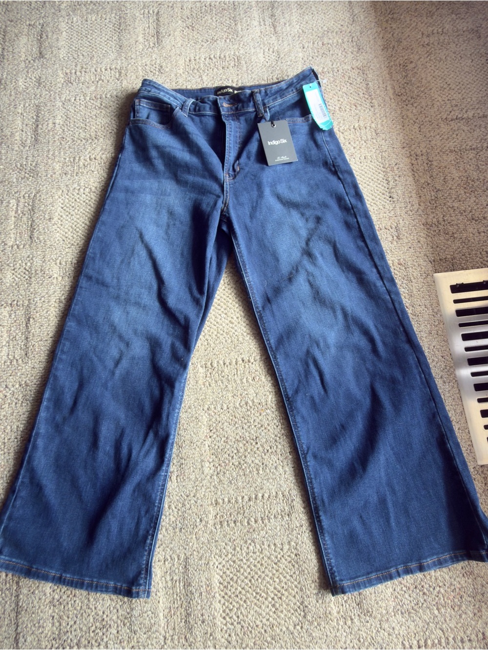 Stitch Fix Mid-Rise Wide Leg Jeans in Dark Blue
